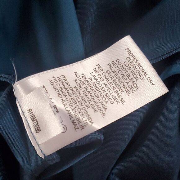 Tibi Teal Satin Pants - Picture 10 of 10